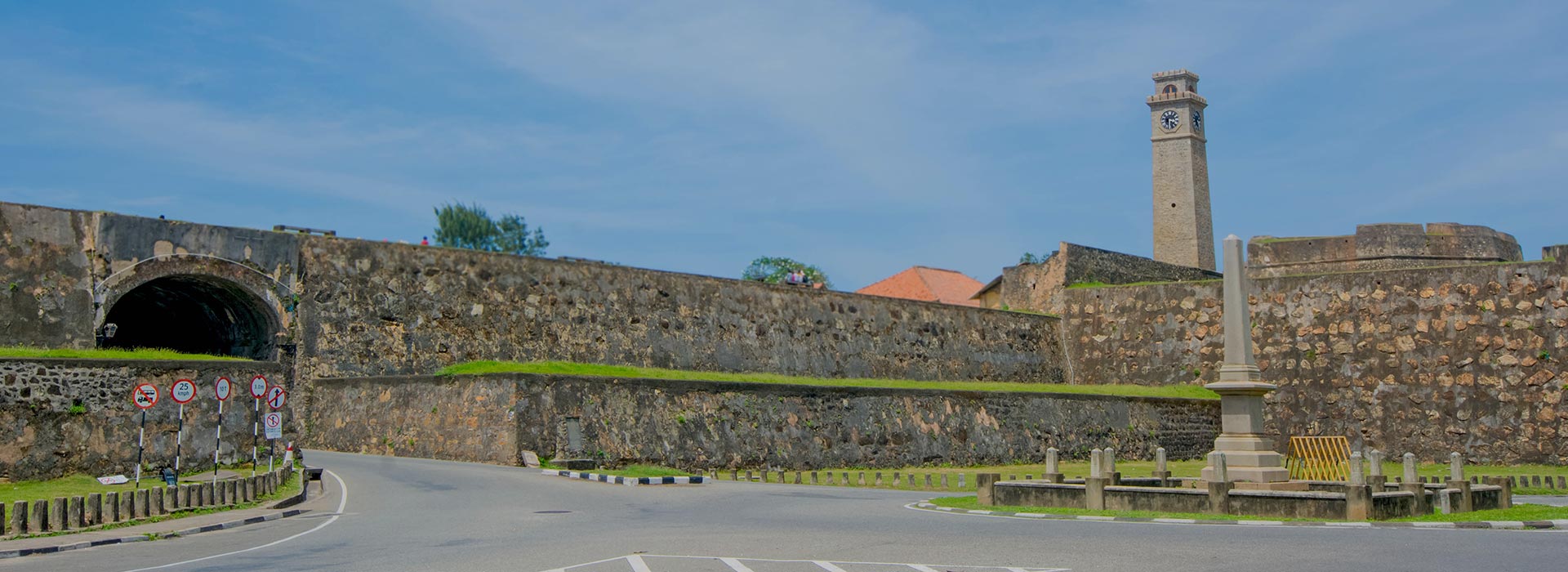 Galle Fort ramparts and lighthouse